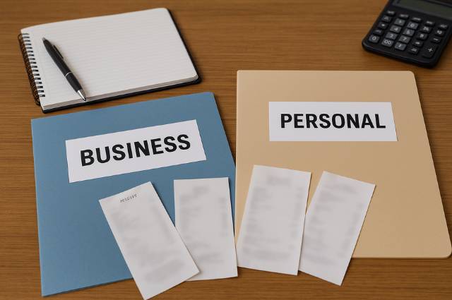 Keep Business and Personal Expenses Separate